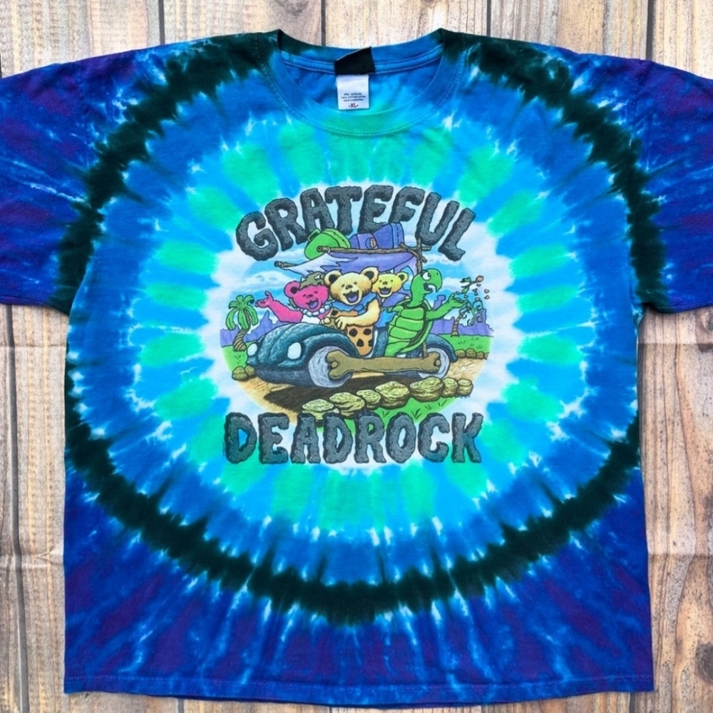 Vintage Grateful DeadRock Liquid Blue Flintstones Band Tee